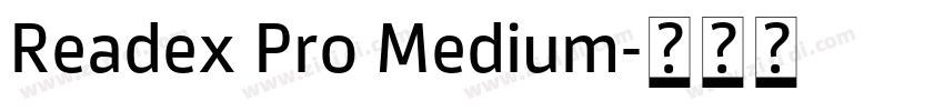 Readex Pro Medium字体转换